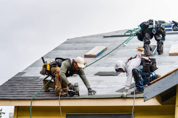 Professional Gutter Installation technician working in Curtisville, PA